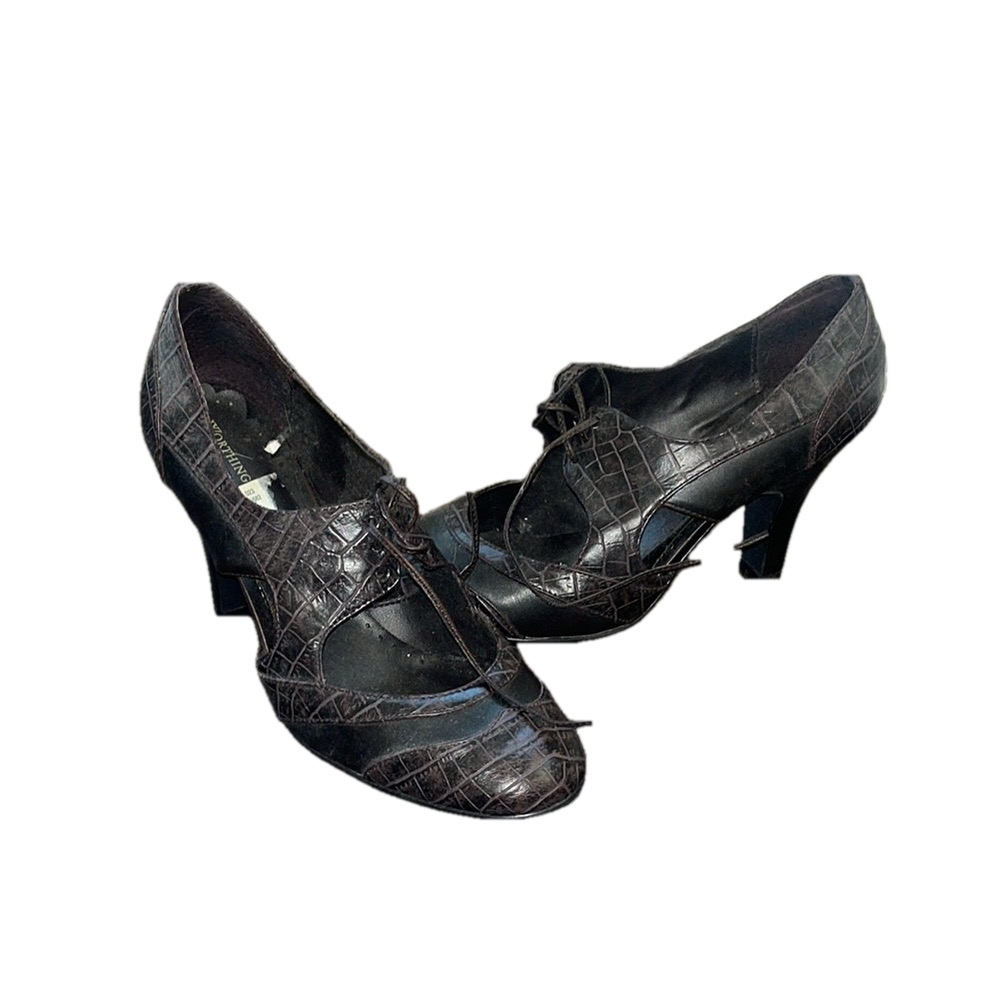 vintage worhtington brown snake skin Women's Heels